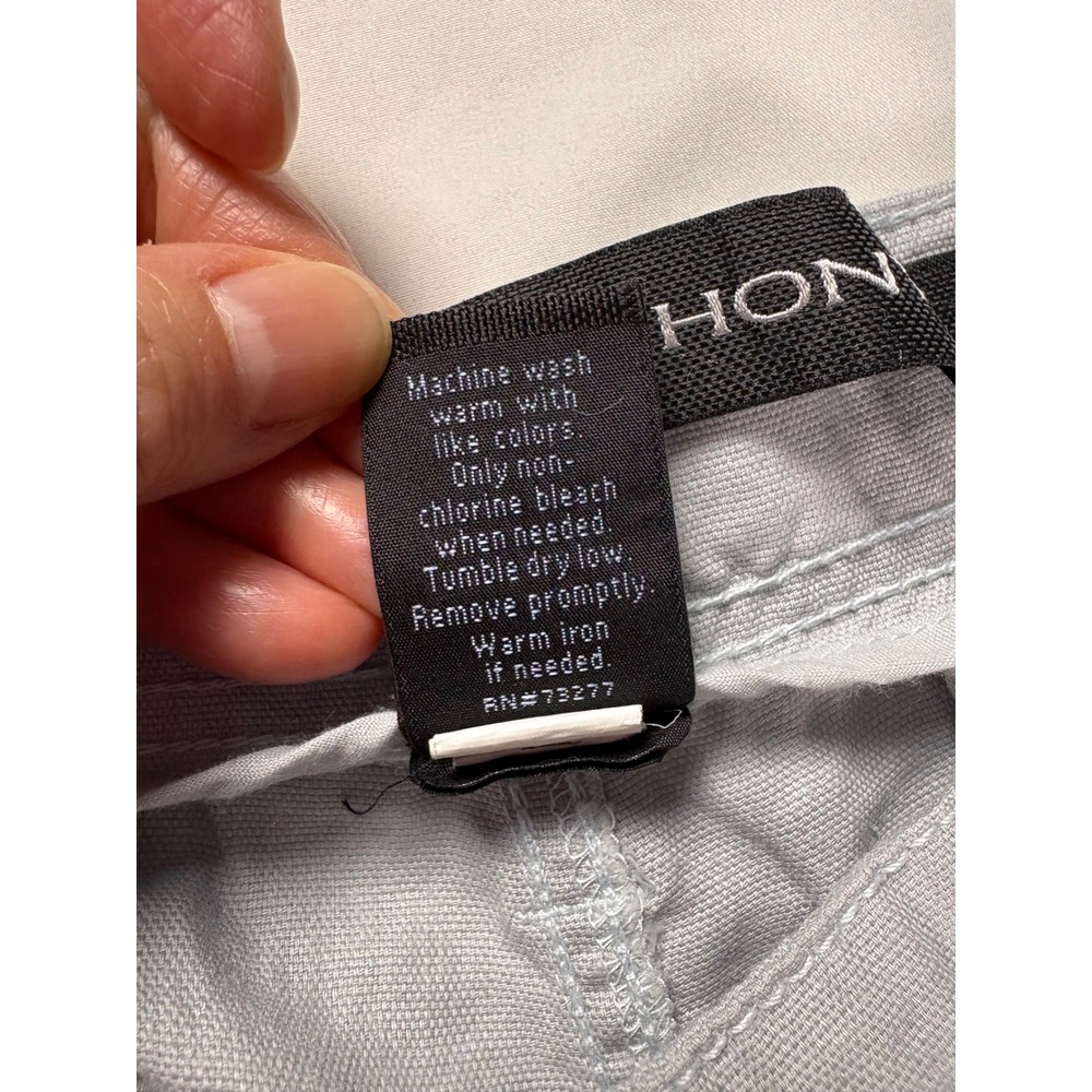 NWT Linen Blend Marc Anthony Slim Fit Trousers 36x30 Gray Summer Pants Vacation - Picture 6 of 7